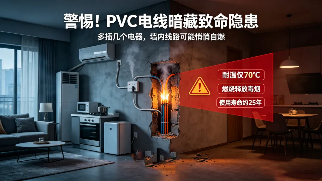 警惕！家家户户在用的 PVC 电线，暗藏三大致命火灾隐患